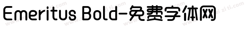 Emeritus Bold字体转换